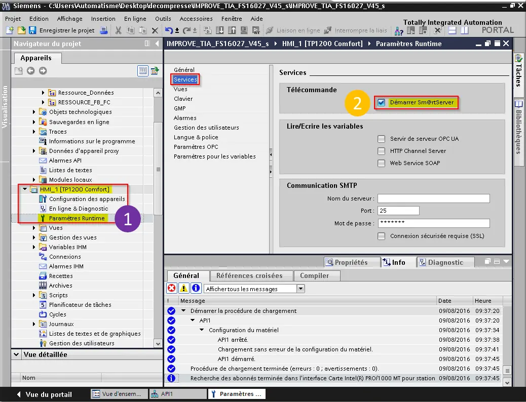 Démarrer SmartServer